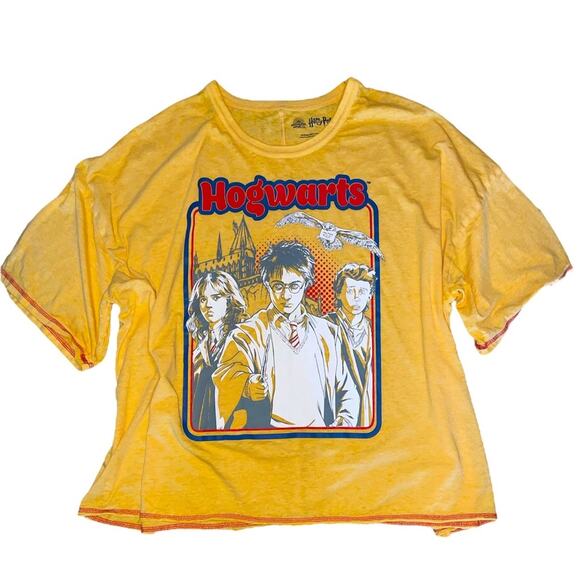 Wizarding World of Harry Potter Semi-Sheer Yellow Short Sleeve T-shirt size 3x - Picture 1 of 9